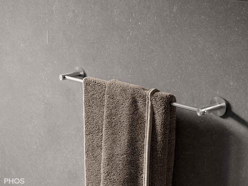HS20-80-900 Полотенцедержатель серии d, прикручиваемый к стене, ширина 90 см. PHOS  - Вид №1