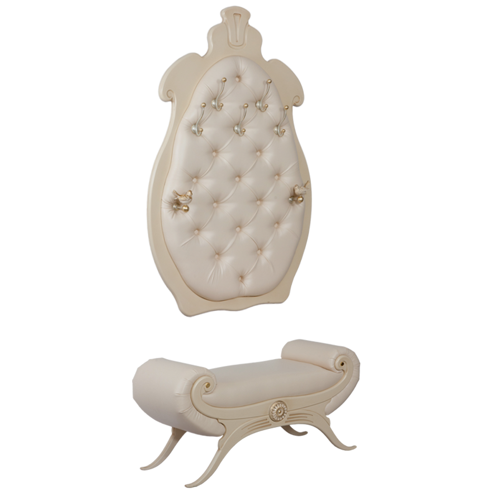 11554,11555 Настенная прихожая Квин Айвори Крем BOGACHO 4627155816469, 4627155816322 - Вид №1