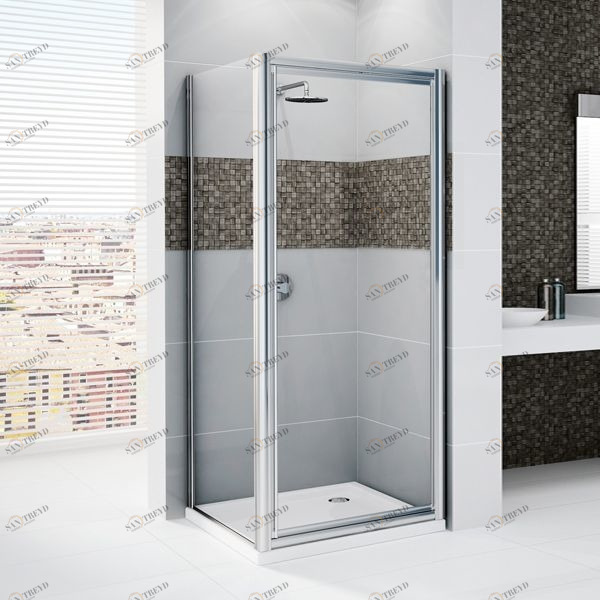 Novellini. Душевой уголок 72x72 см G+F с серебристым профилем STAR NSTARG66L1BNSTARF66L1B