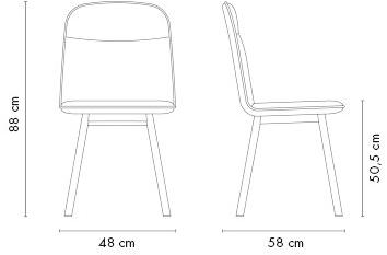 MOBLIBERICA Стул из мягкой ткани Köln sun-id-1395884 - Вид №22