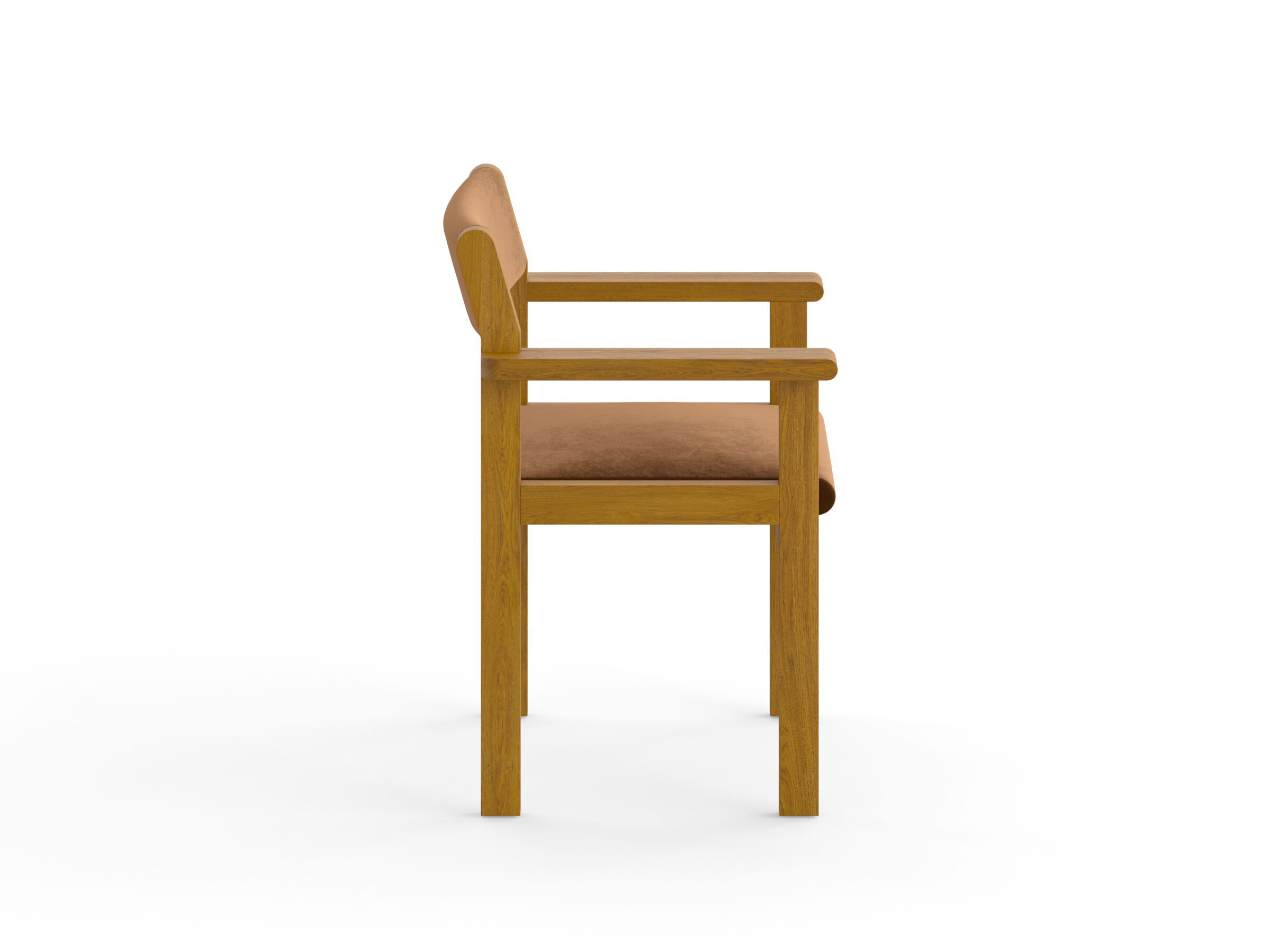 Мягкий стул из массива дерева с подлокотниками e15 ALDE ARCH-00041348 - Вид №3