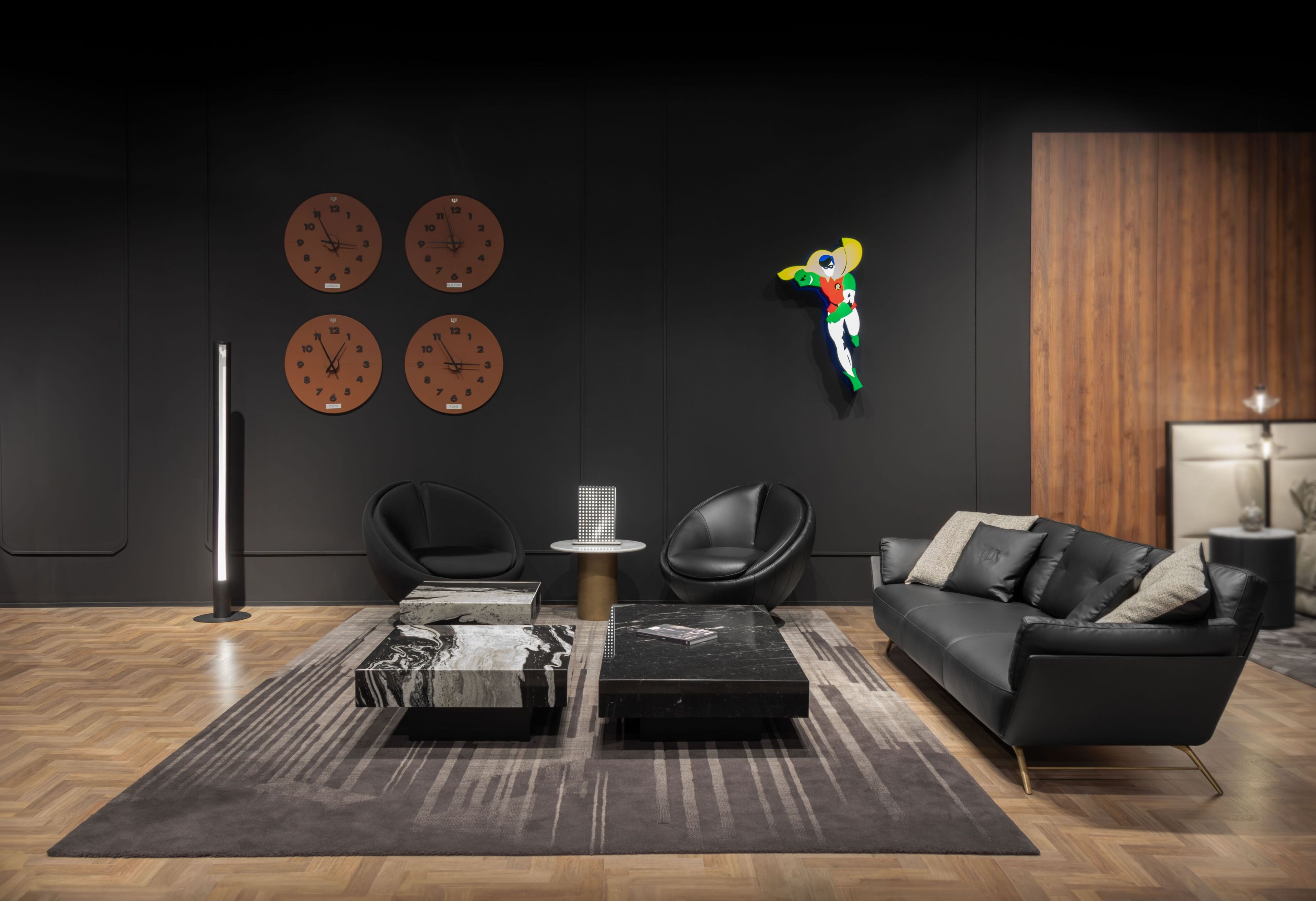 3-местный кожаный диван Wayne Enterprises Home Collection WE-001 ARCH-00005256 - Вид №3