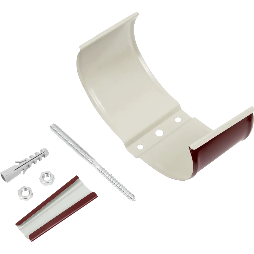 Крепление для трубы на кирпич D90 цвет вишня ВЕГА STLM-2166475 - Вид №1