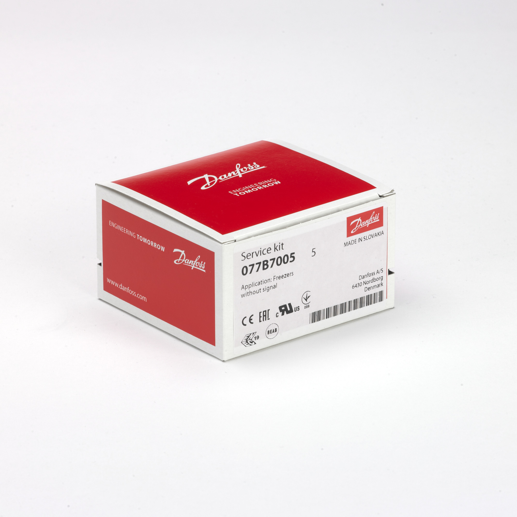 Danfoss Сервисные термостаты бытового и торгового применения 077B SERVICE THERMOSTAT NO. 1 077B7001 