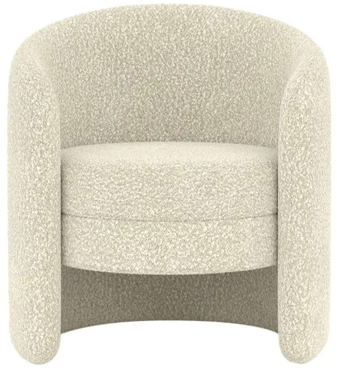 91313200 Кресло Ellipse furniture E7.4 70x88x59 см текстиль цвет молочный STLM-1097685