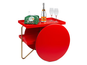 Деревянная барная тележка