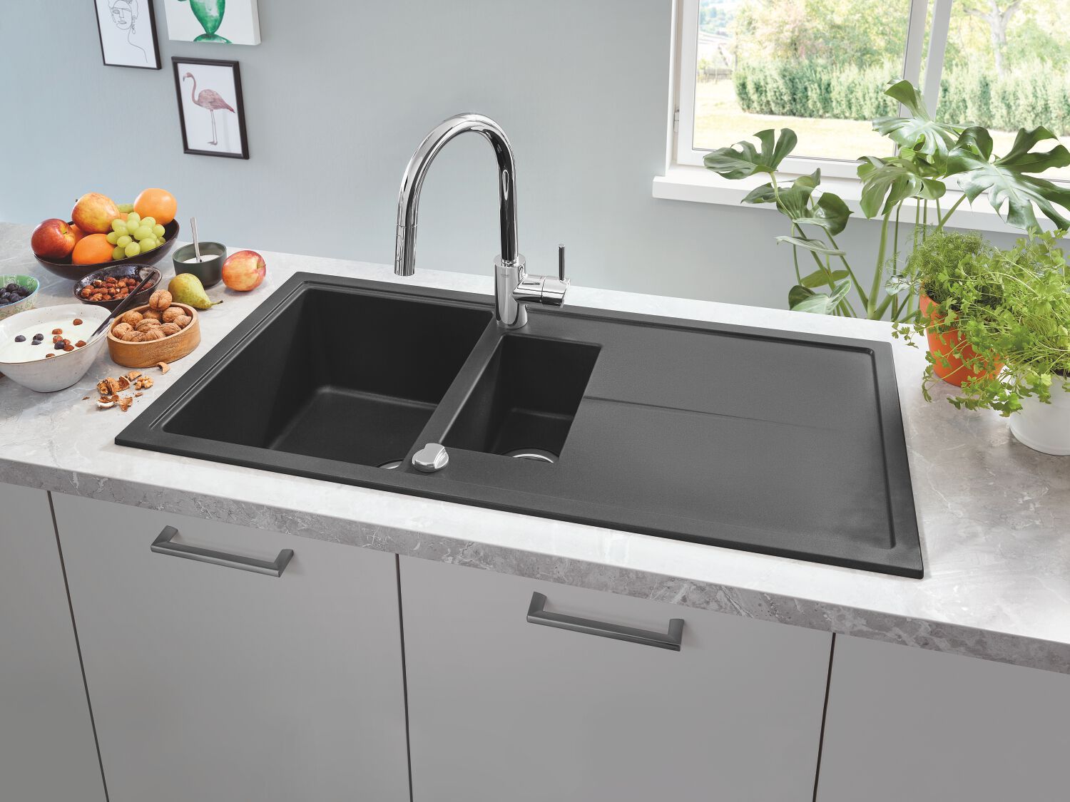 Смеситель для кухни с одним отверстием и поворотным изливом Grohe концепция ARCH-00081238 - Вид №2