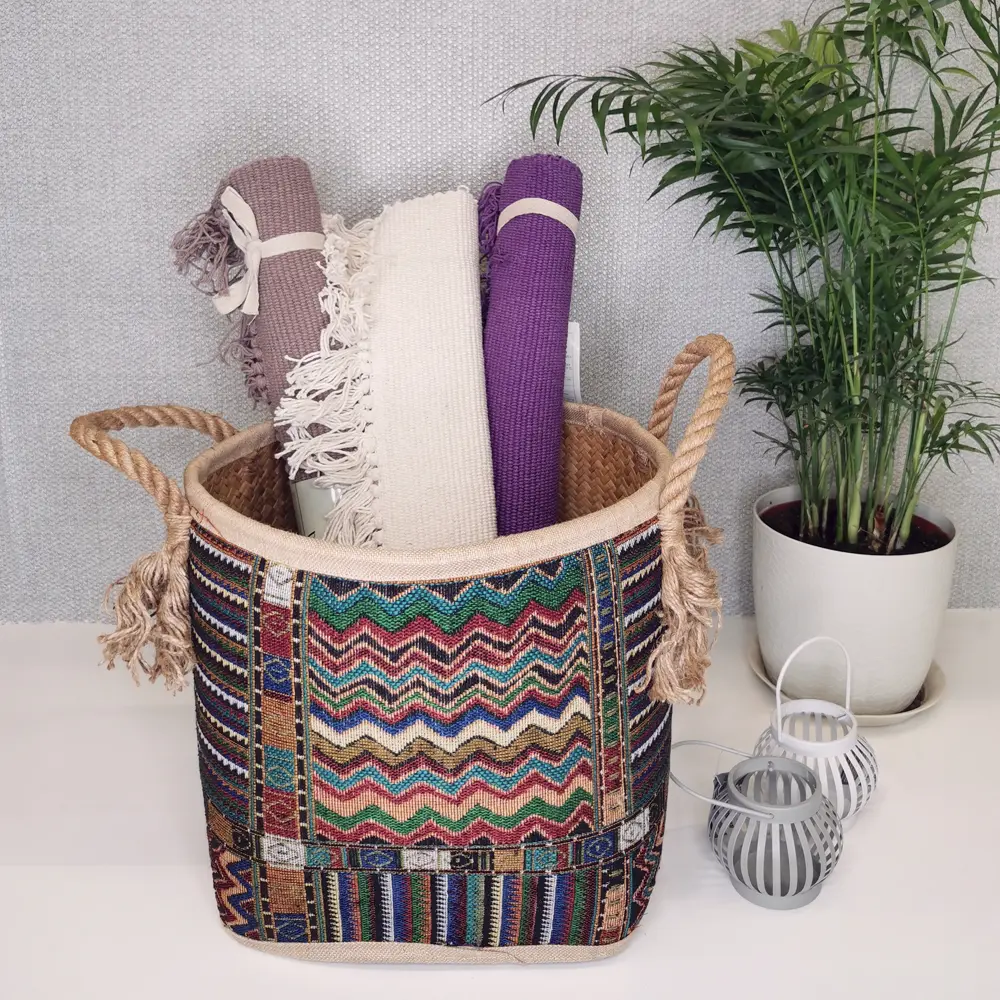 Корзина мягкая Kub HAP8546 32x27x30 см 19 л пальмовое волокно STORIDEA STLM-2051933 - Вид №5