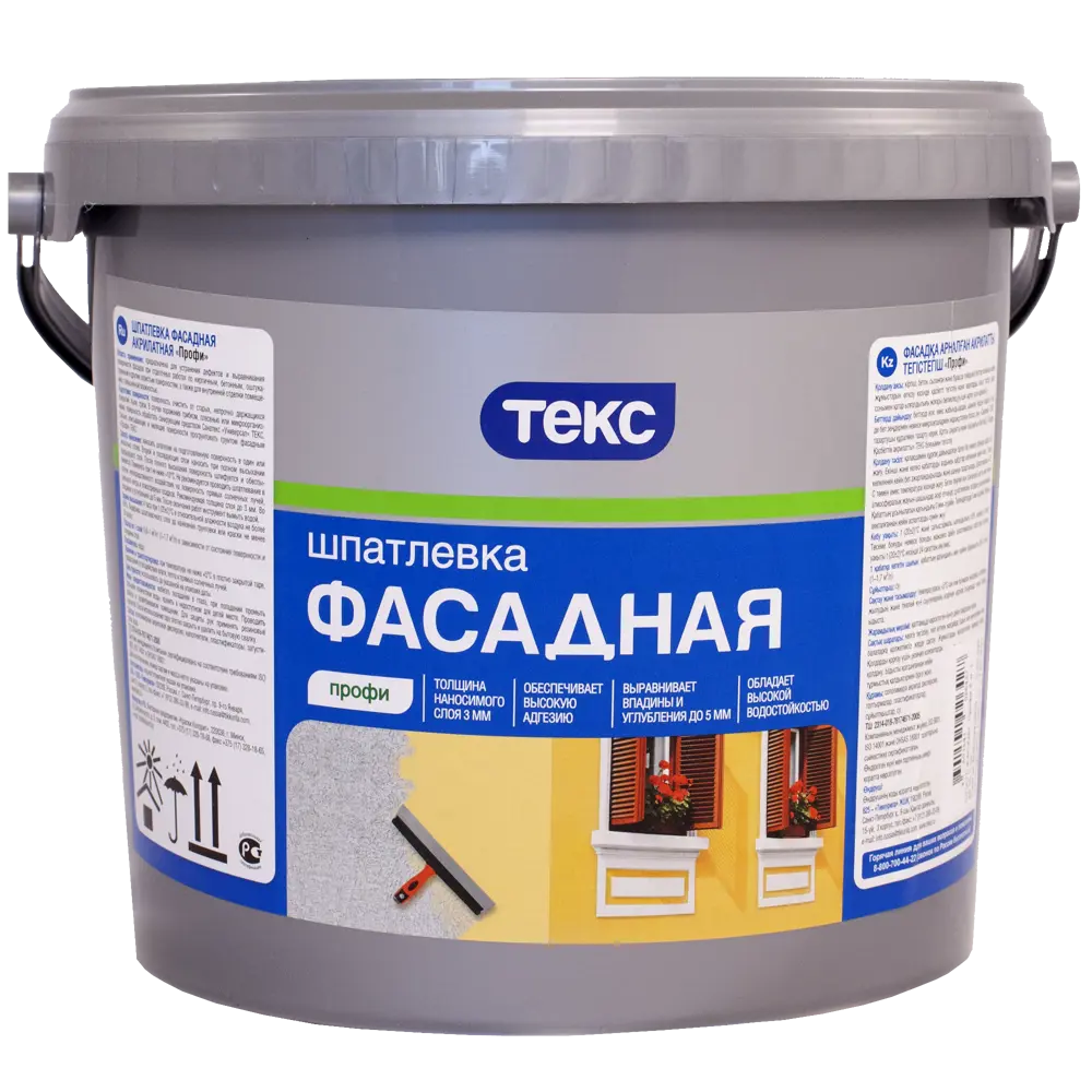Шпатлевка фасадная Текс Профи 8 кг 82120339 STLM-2015204 
