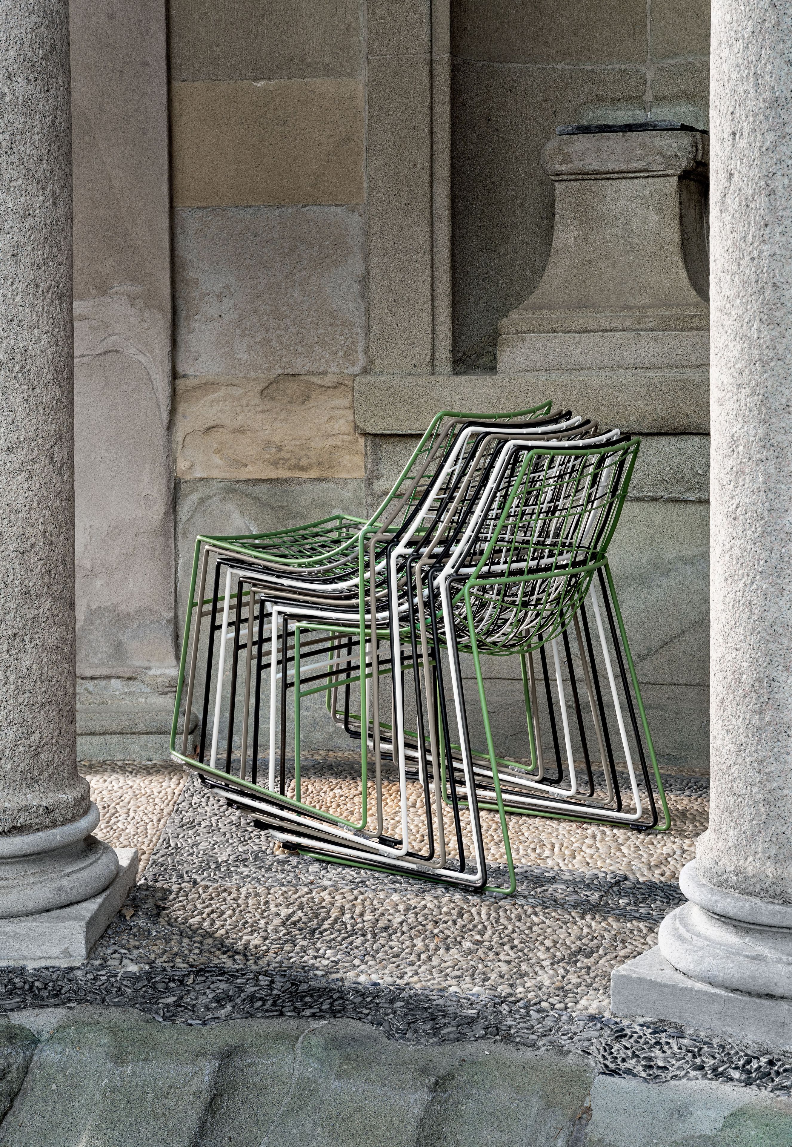 Штабелируемый металлический стул Sovet Italia KEYAH ARCH-00076046 - Вид №17