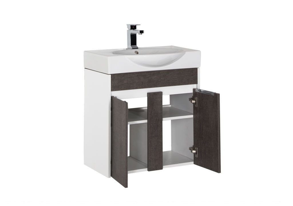Тумба под раковину Aquanet Коста 65 белый/дуб антик sun-id-275371 - Вид №1