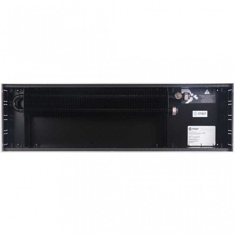 Конвектор внутрипольный STOUT SCN 110.240.2200 (Решётка роликовая, анодированный алюминий) SCN11001124220 - Вид №3