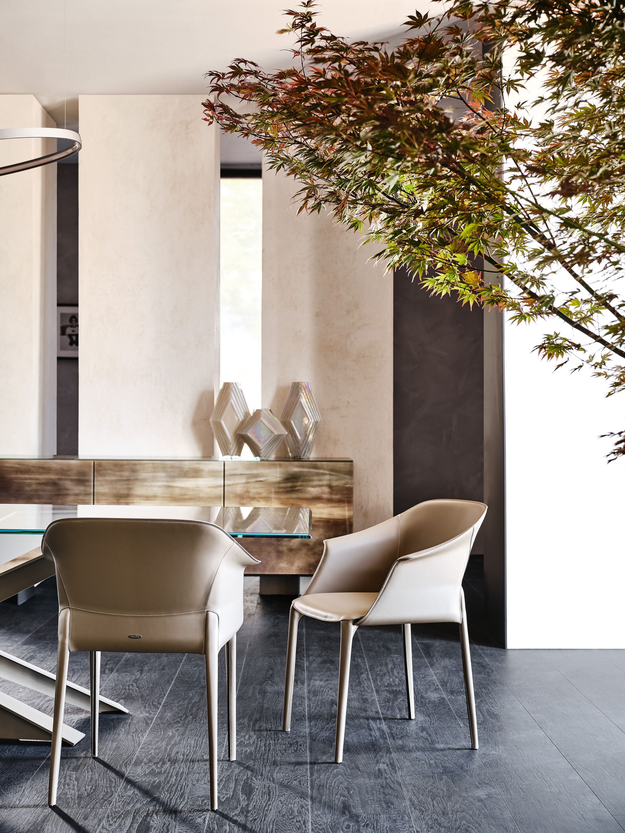 Кожаный стул с подлокотниками Cattelan italia ZULEIKA ARCH-00044205 - Вид №1