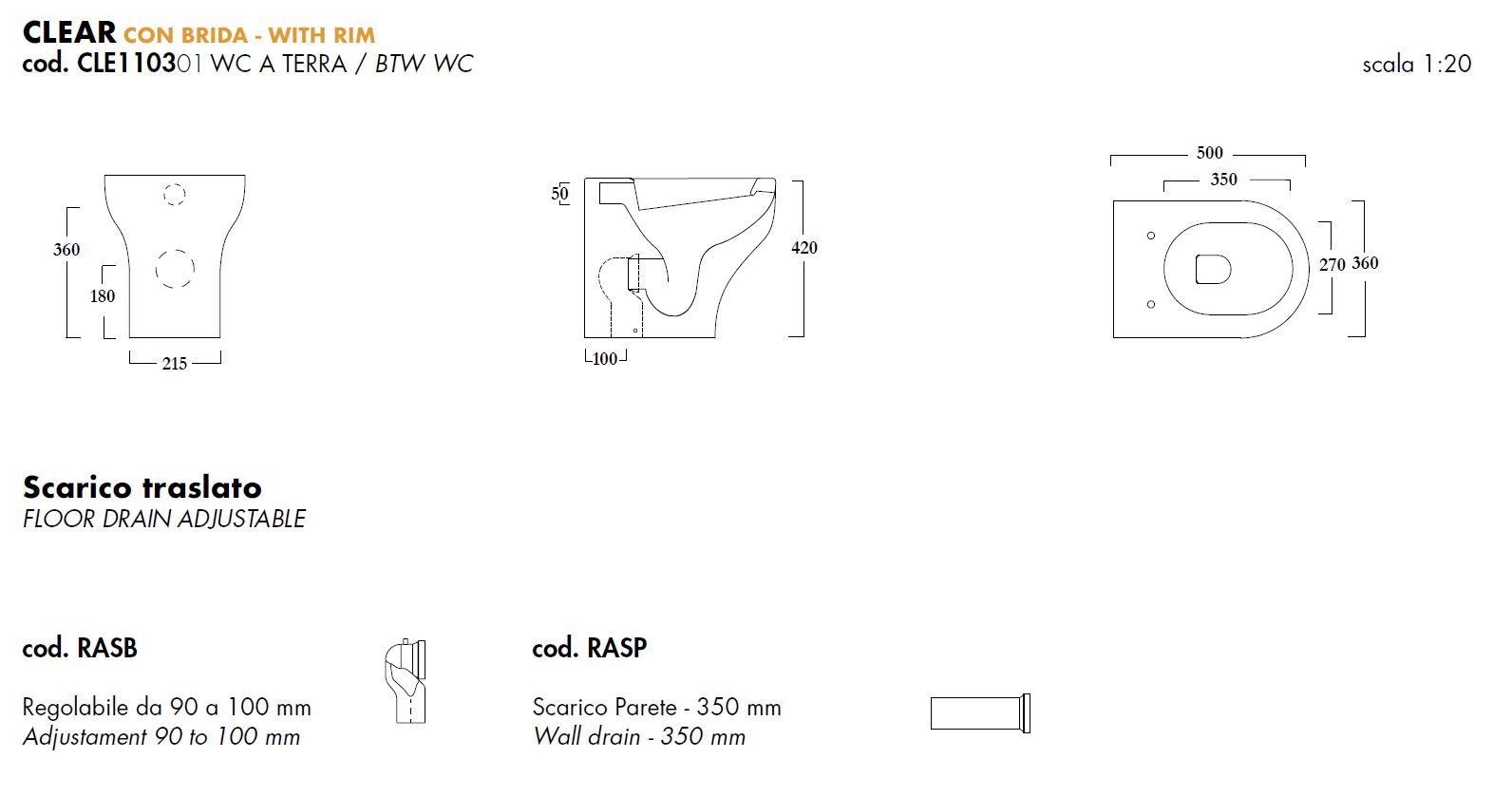 Туалет для ванной комнаты Olympia Ceramica CLEAR ARCH-00085718 - Вид №4