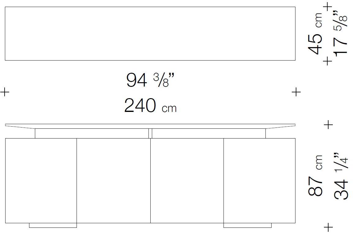 Garbarino Буфет сусальным золотом с распашными дверцами Katai sun-id-1461411 - Вид №1