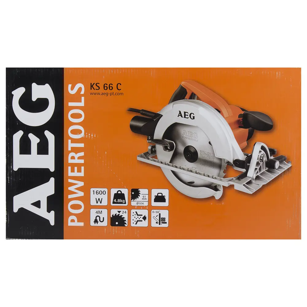 Пила циркулярная AEG KS66C, 1600 Вт, 190 мм 12703299 STLM-2206318  - Вид №4