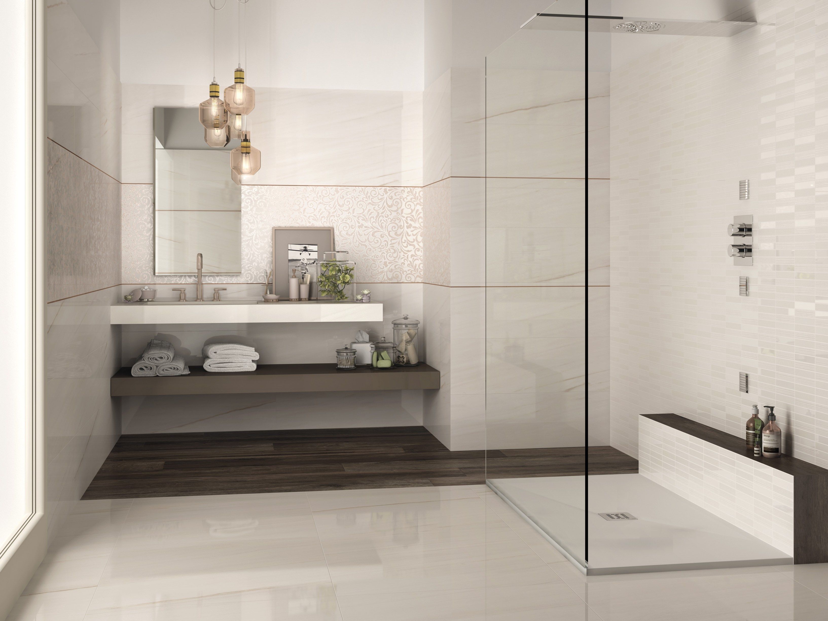 Пол из керамогранита с мраморным эффектом Supergres Чистота мрамора ARCH-00080391 - Вид №14