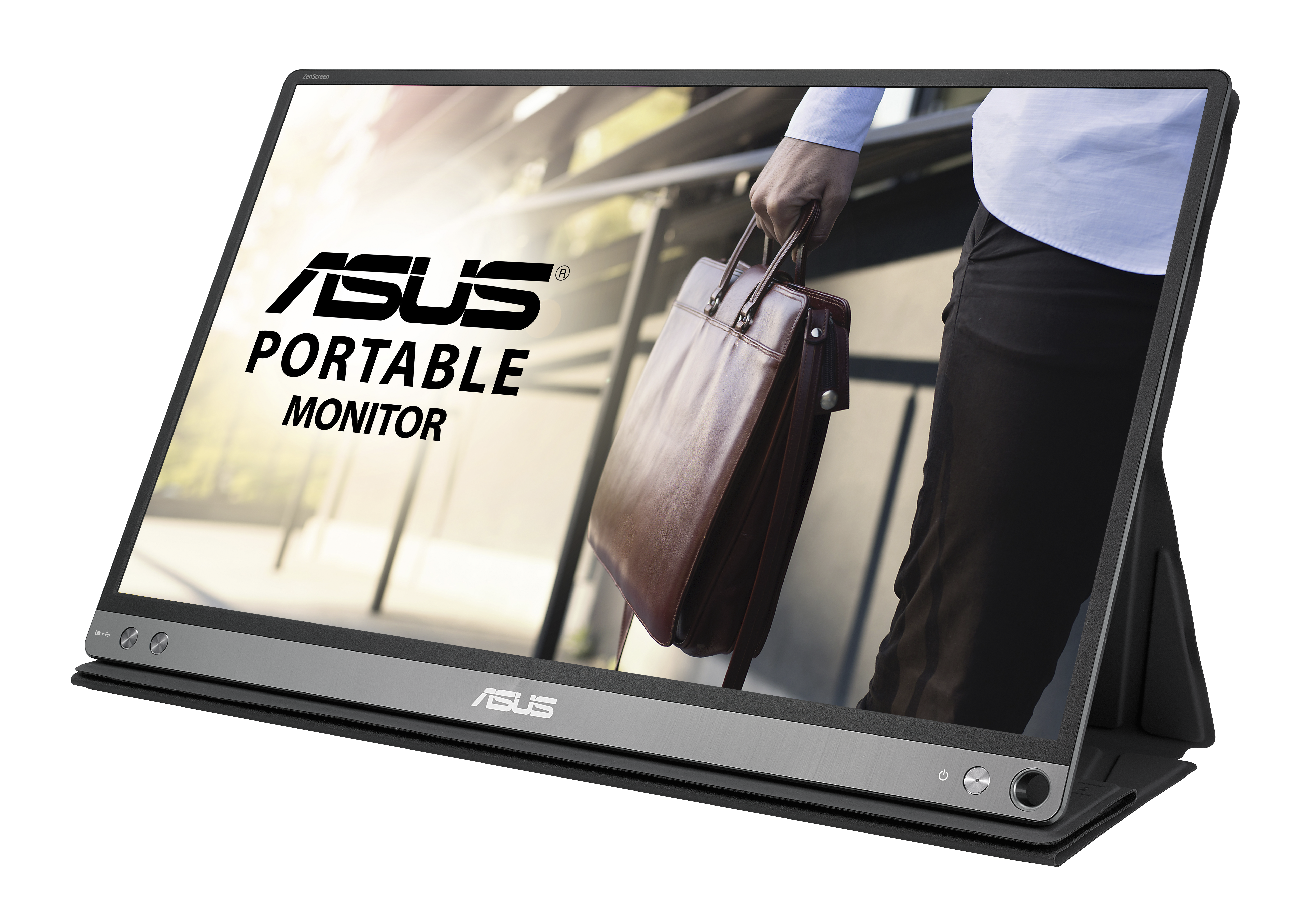 90LM0381-B01170 15.6" zenscreen mb16ac портативный монитор, usb type-c, full hd (1920x1080), ips, фильтрация синего света, минимизация мерцания, сертификация tuv, совместимость с usb type-a ASUS ASUS ZenScreen Santreyd  - Вид №3