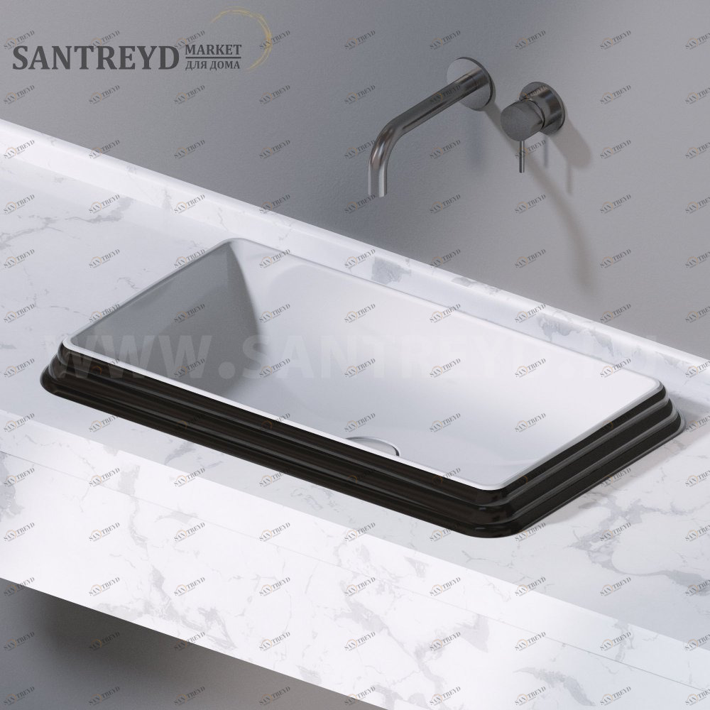 L611104 Накладная раковина под столешницу  прямоугольная A. e T. Italia GLASS AeT ITALIA
