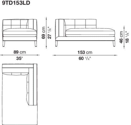 Угловой диван из ткани Maxalto Dives Soft ARCH-00042072 - Вид №5