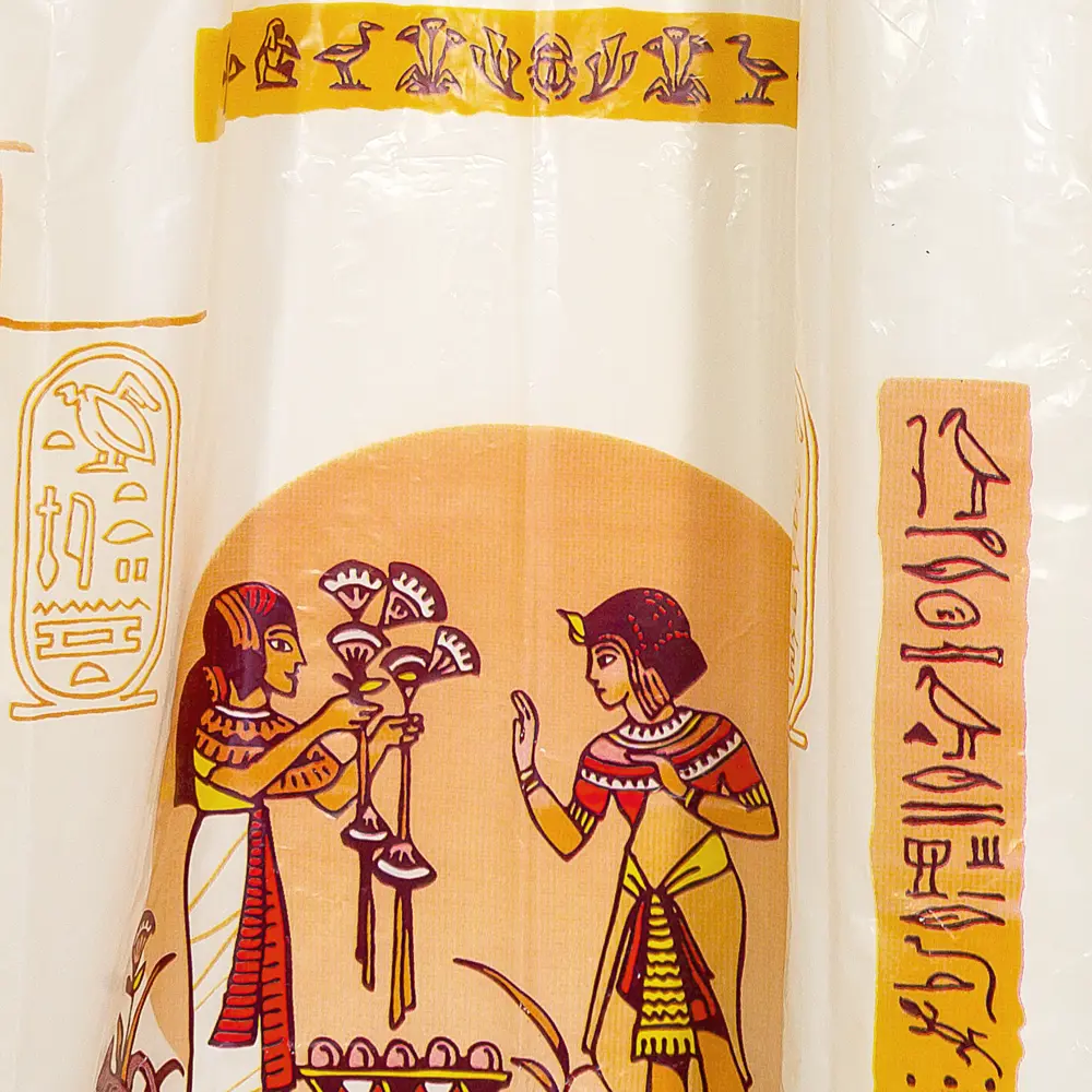 Штора для ванной комнаты «Египет» 180х180 см цвет бежевый V-LINE Полиэтилен с рисунком STLM-2089892 - Вид №2