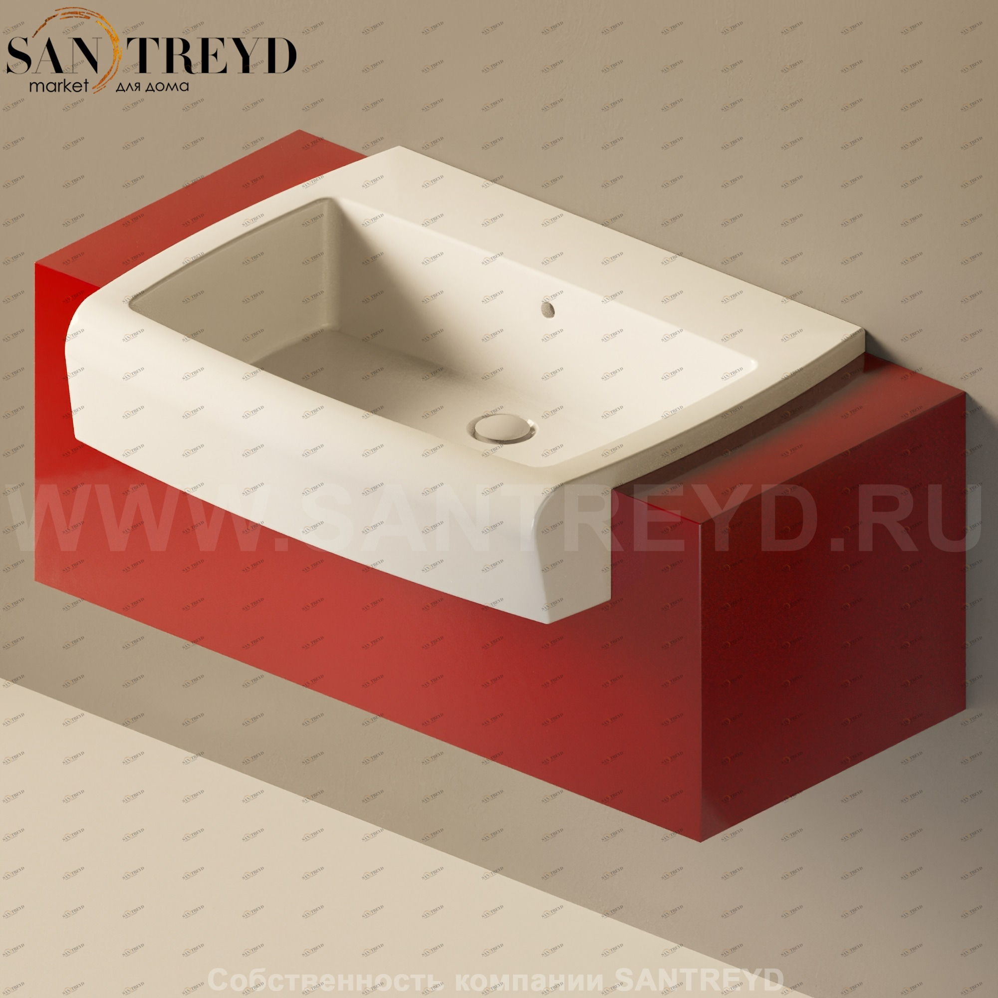 Flaminia UNA Консоль для раковины от 100 до 200 см красная UNA75C1.3011 Ceramica Flaminia UNA75C13011