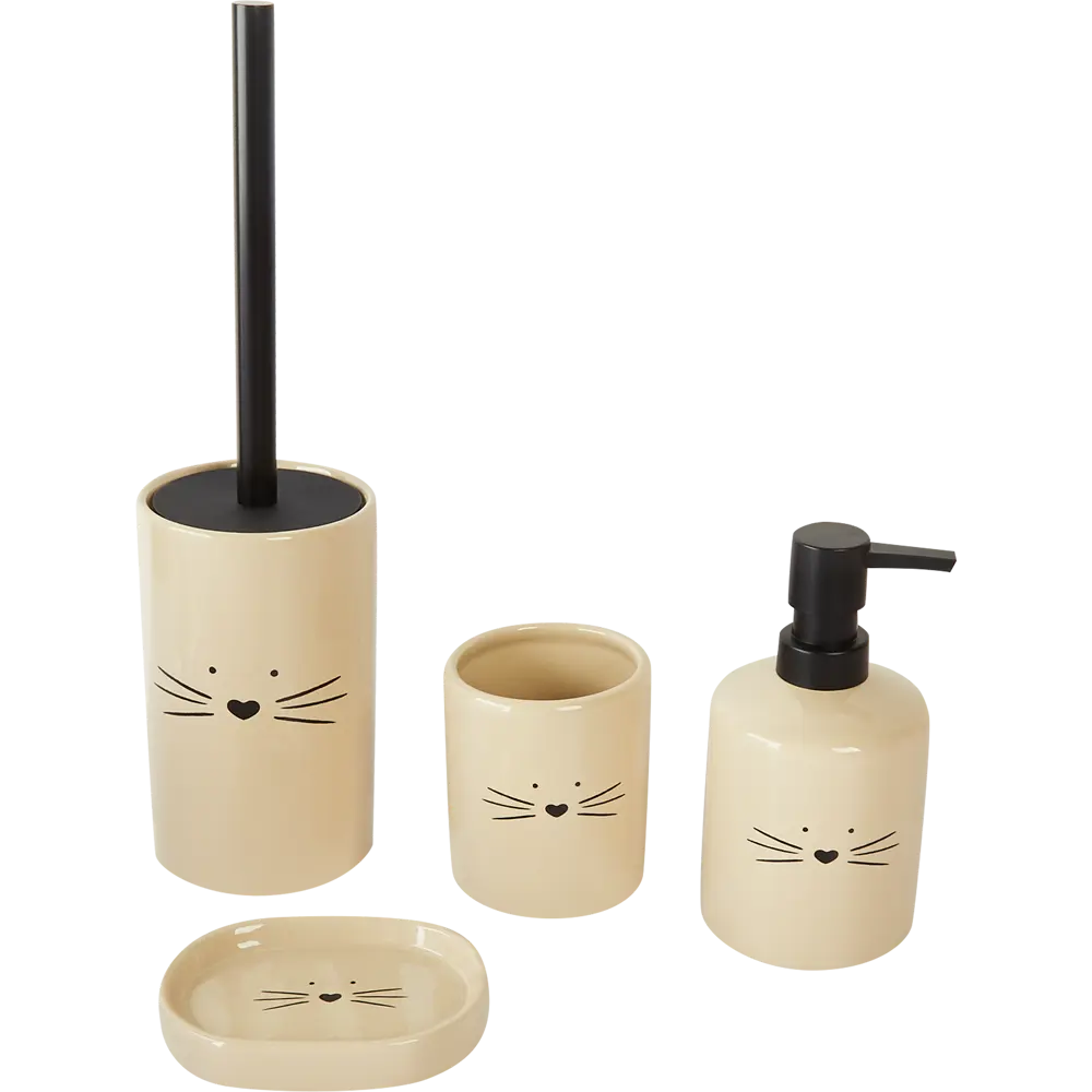 Дозатор для жидкого мыла Vidage Барсик цвет бежевый STLM-2101868 - Вид №2