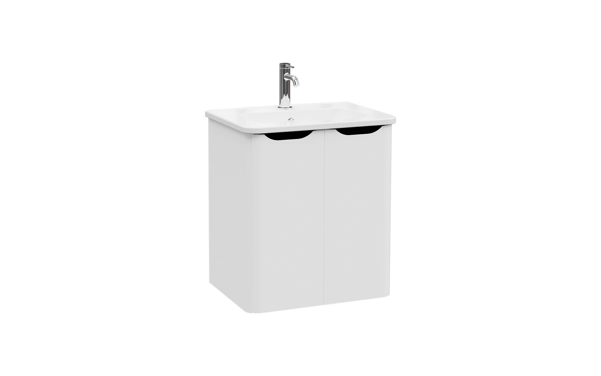 Подвесной шкаф для умывальника со встроенной раковиной VitrA Bathrooms Integra Round ARCH-00024165 - Вид №6