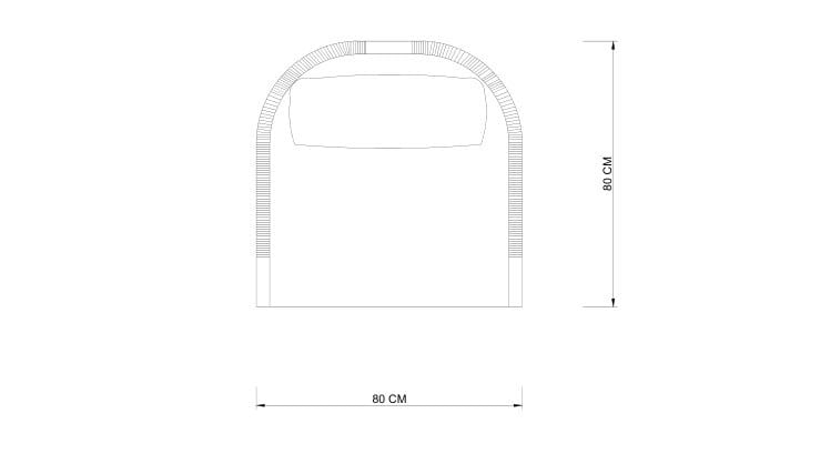 Садовое кресло с подлокотниками SNOC Ralph ARCH-00040877 - Вид №17