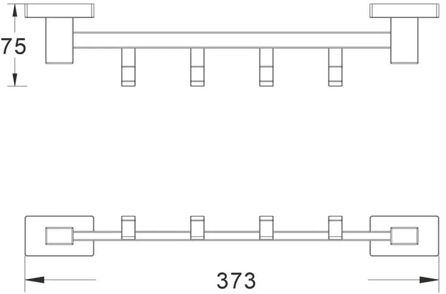 91519473 Крючок для ванной Shevanik SG5641 цвет хром STLM-0999931