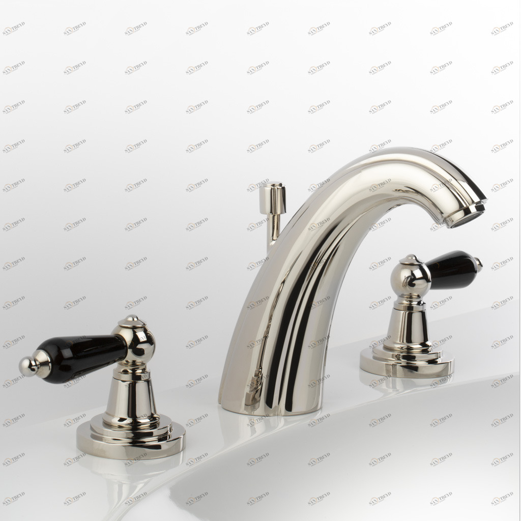 C21-1301 C21-1301 Смеситель для раковины на 3 отверстия АЛИЗЕ С РЫЧАГАМИ Cristal & Bronze ALIZÉ À MANETTES 