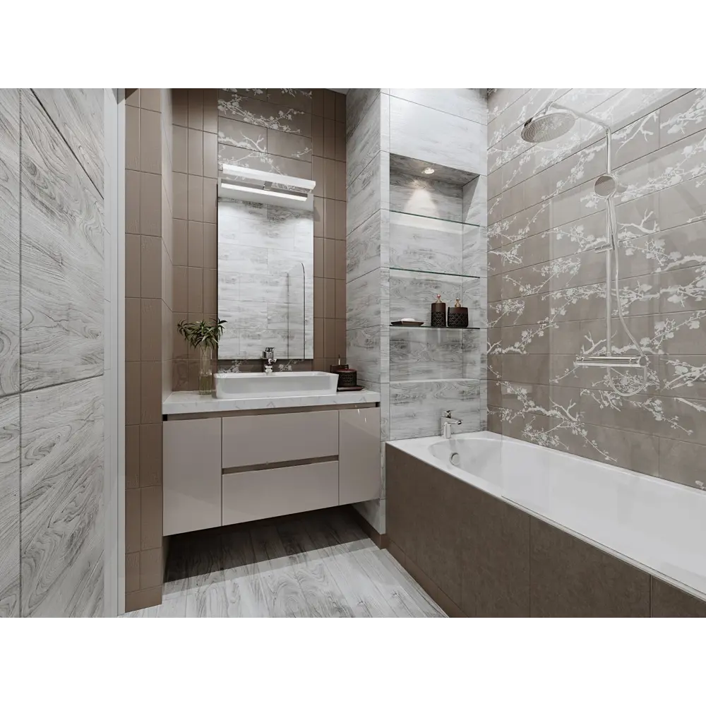 Плитка настенная Wood Fumo 30х60 см 1.62 м² цвет серый BELANI STLM-2148734 - Вид №5