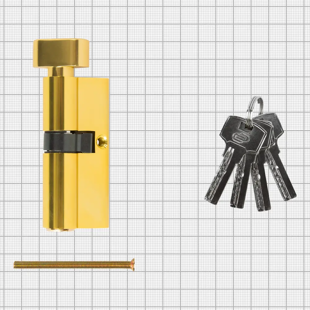 Цилиндр дверной Standers TTAL1-3040NBGD с ключом-вертушкой 82625308 STLM-0032184 - Вид №3