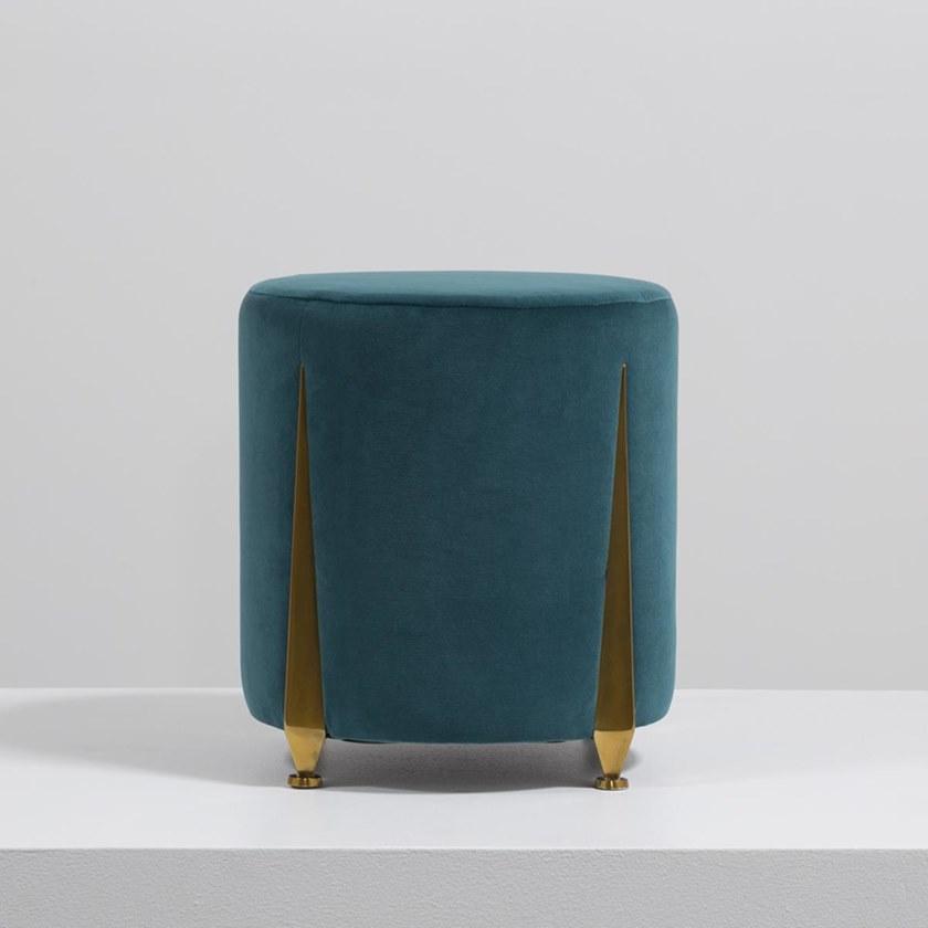 Mytto Мягкий круглый бархатный пуф Larforma sun-id-1426423 - Вид №4