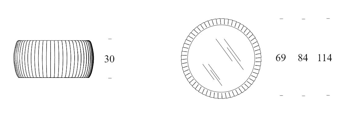 Низкий журнальный столик из искусственной кожи Tonin Casa плиссе ARCH-00026890 - Вид №2