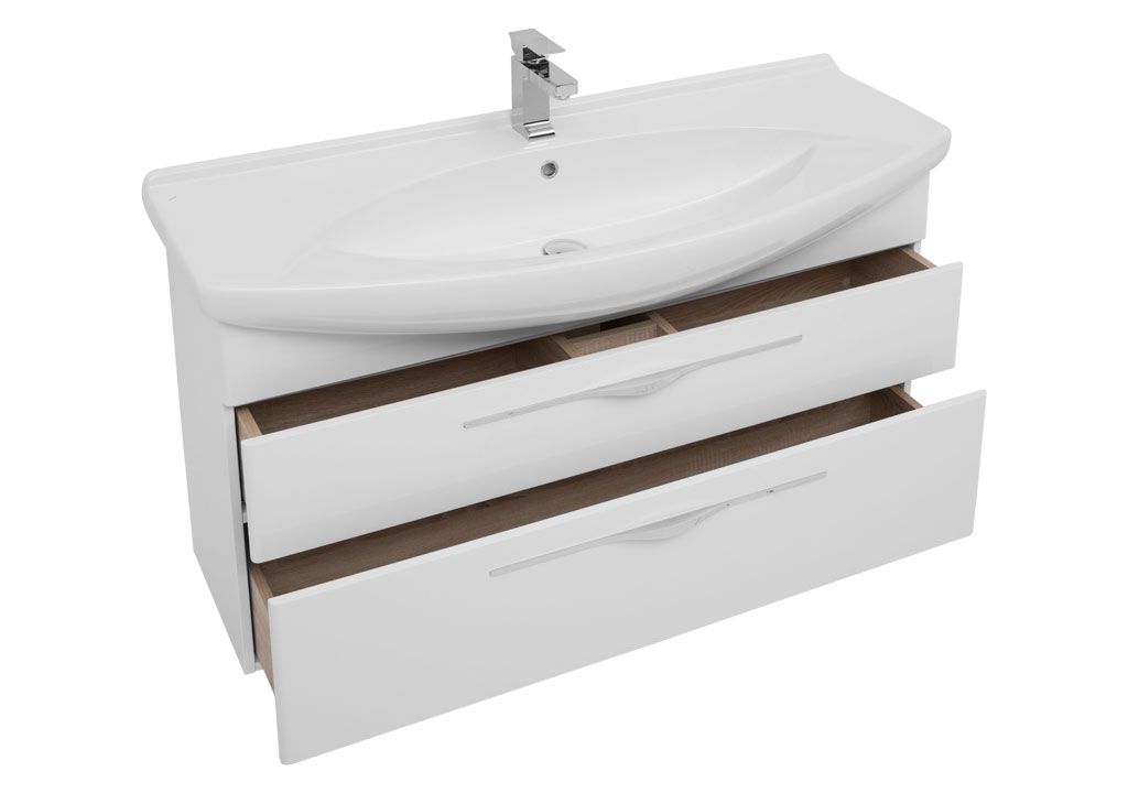 Тумба с раковиной Aquanet Ирвин 120 белый 0020397500175450 - Вид №3