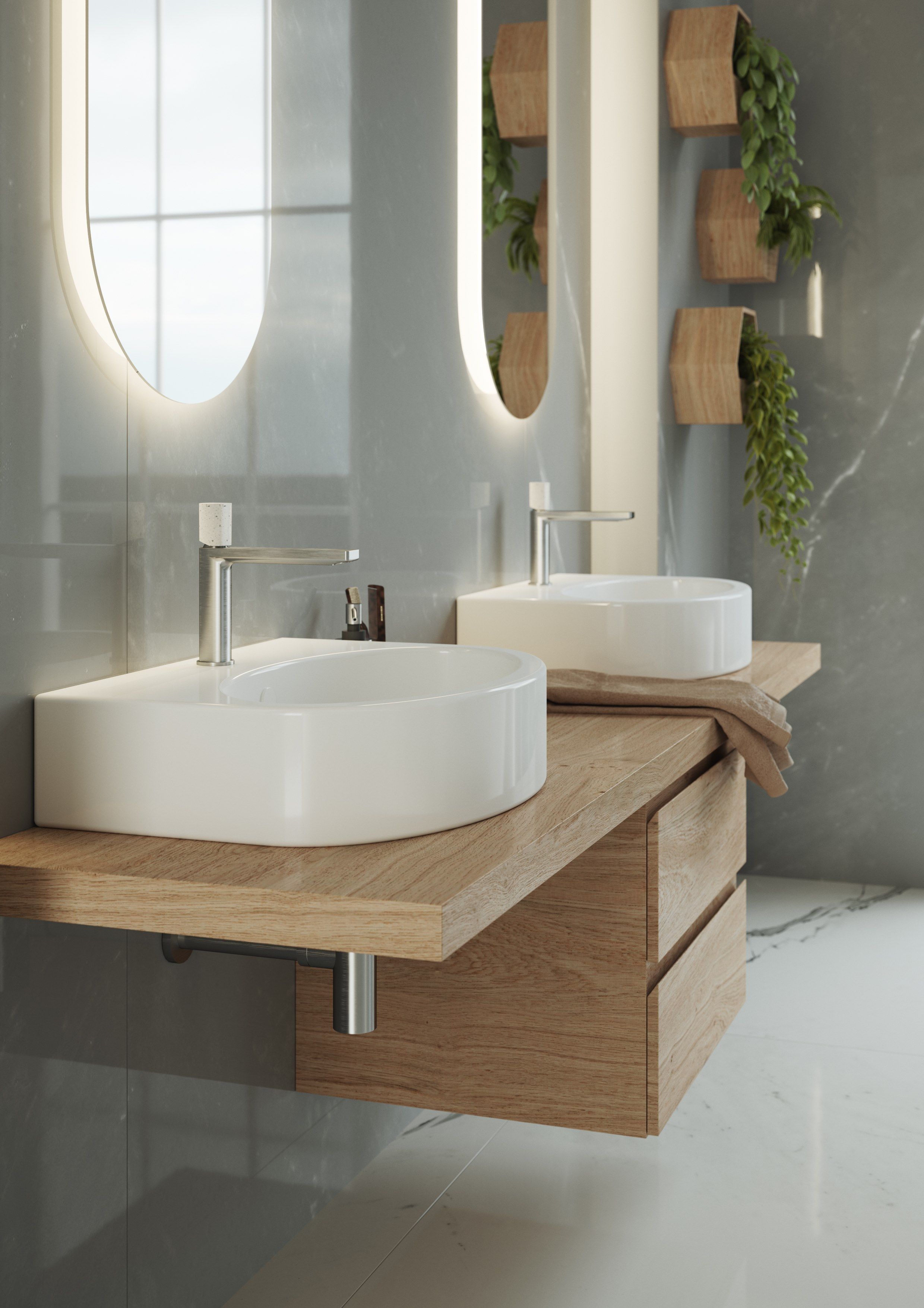 Полная мебель для ванной комнаты GSG Ceramic Design Like ARCH-00081442 - Вид №4