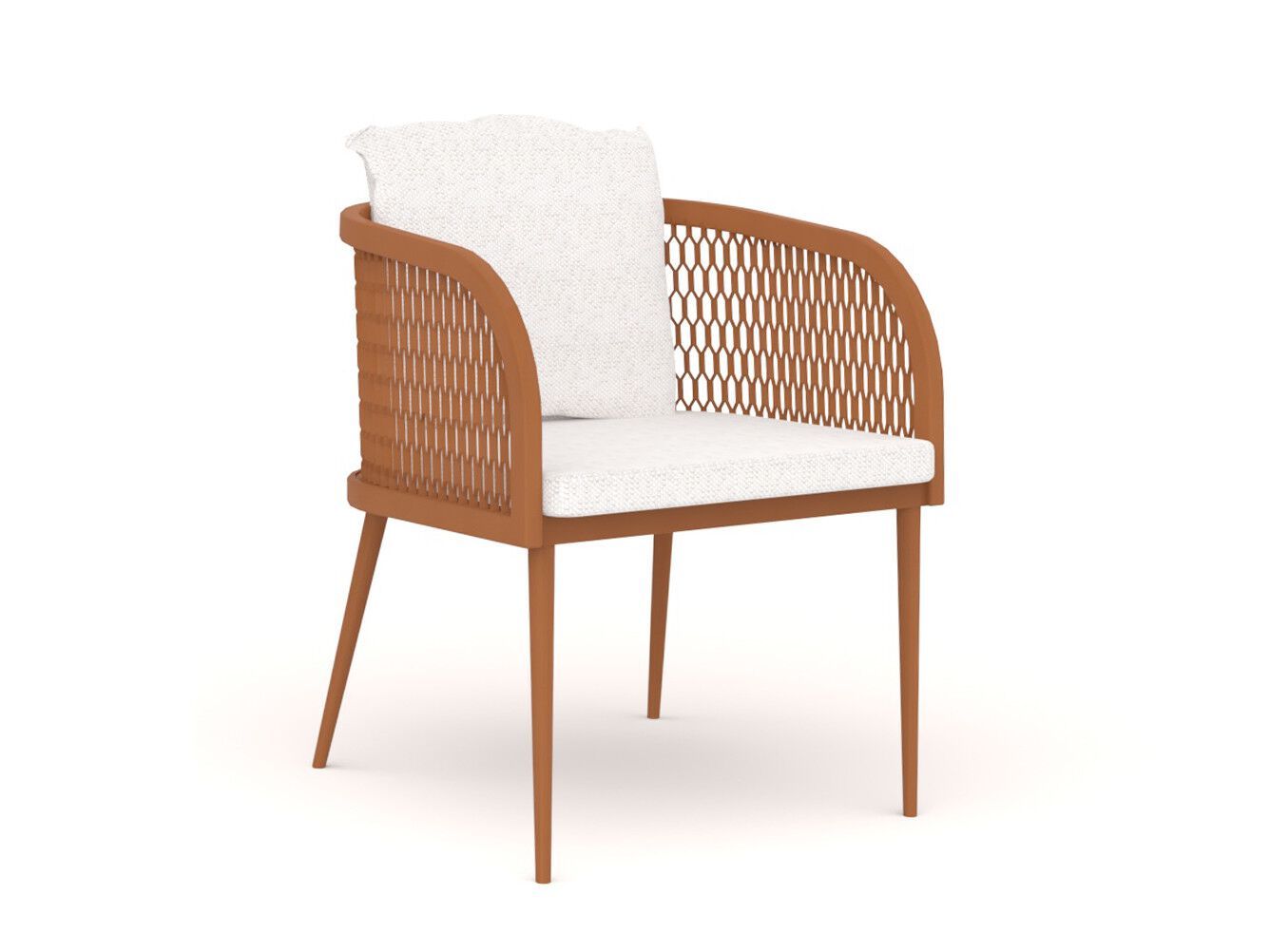 Алюминиевый стул с порошковым покрытием с подлокотниками 10Deka Ventura ARCH-00049074