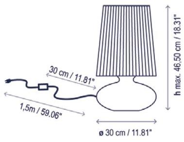 BOVER Настольная лампа из опалового стекла Muf sun-id-1387243 - Вид №1