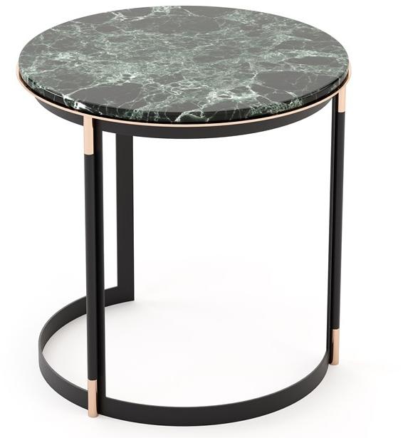 Laskasas Высокий журнальный столик из мрамора и кованого железа Lyssa sun-id-1454479 - Вид №2