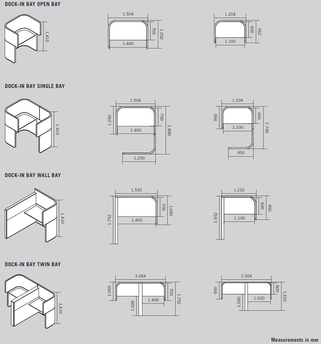 BENE Отдельно стоящая офисная перегородка Docklands sun-id-1360580 - Вид №3