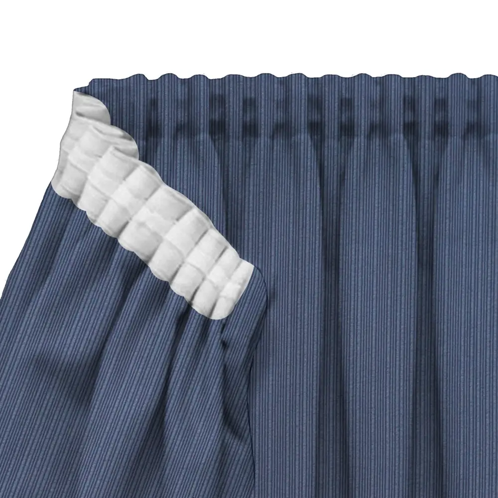 Штора на ленте со скрытыми петлями Полоса 200x280 см цвет голубой WITERRA STLM-2204144 - Вид №4