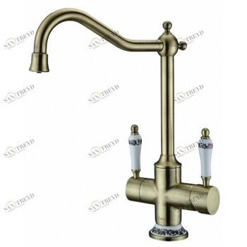 Zorg ZR 344 YF Br Смеситель для кухни Zorg 375х235 мм 