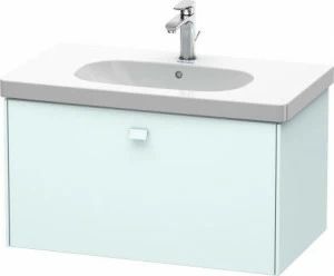 BR404600909 Тумбочка подвесная Brioso #BR4046 820 x 469 мм Светло-голубой матовый декор