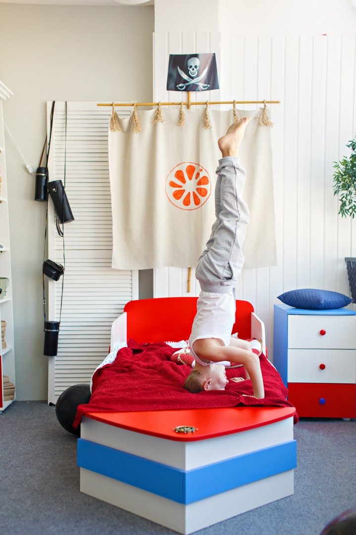 Тумба детская "Тортуга" МАНДАРИН ТОРТУГА 178769 Белый;красный;синий Santreyd  - Вид №3