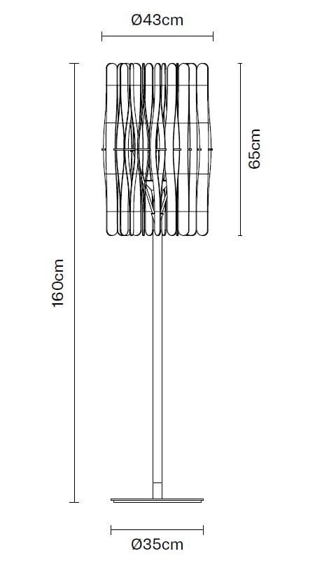 Деревянный торшер Fabbian STICK ARCH-00113569 - Вид №3