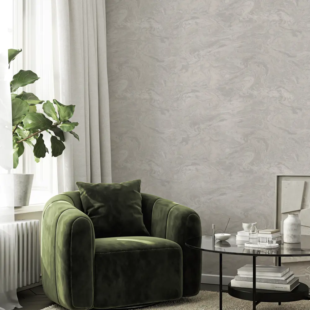 Wall Decor Вихрь: флизелиновые обои с текстурой камня в бежевых тонах 89427032 STLM-1570906 - Вид №3