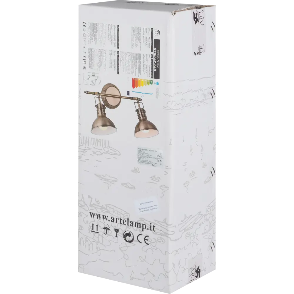 Спот Maruk 2 лампы 4 м² цвет бронза 82103040 STLM-2154282 Arte Lamp  - Вид №6