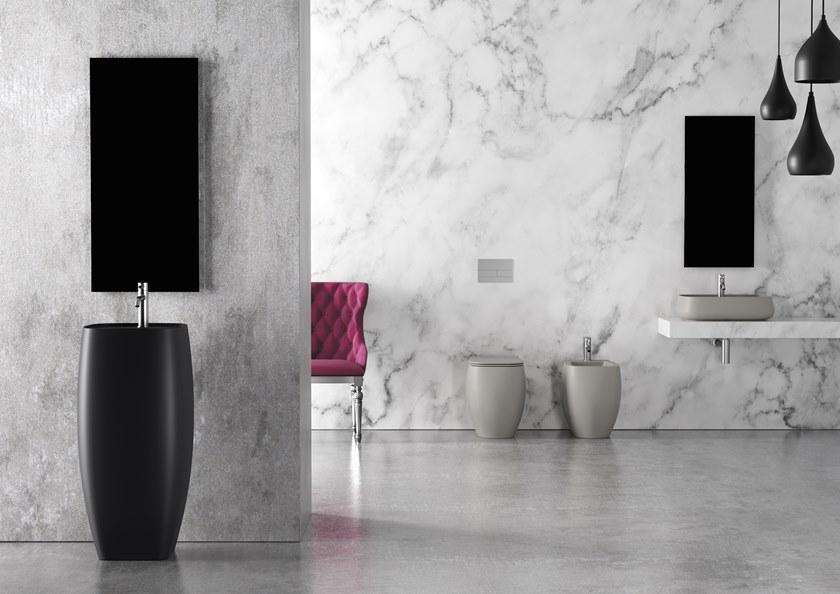 33110101.09 Биде напольный 550х335х450 мм Alice Ceramica Nur Белый матовый - Вид №8