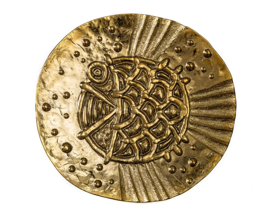 Декоративный предмет стеклянной стены PlusObject GOLD FISH ARCH-00085748